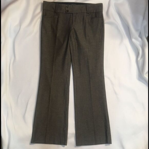 Banana Republic Gray Striped Sloan Trouser Pants 10 - Picture 3 of 6